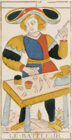 Tarot de Nicolas Conver, 1761, arcane I Le Bateleur
