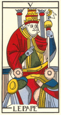 Tarot de Jean Dodal, III Imperatris, restauration par JC Flornoy
