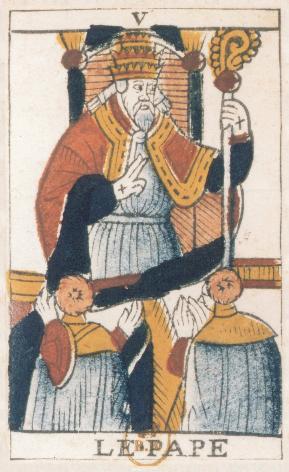 Tarot de Jean Noblet, V Le Pape