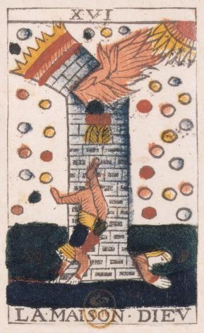 Tarot de Jean Noblet, XVI La maison Diev